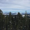 Snow on Sierra Nevada Mountains from Bear Valley