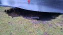 Sinkhole at Meadowmont Shopping Center in Arnold