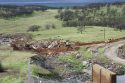 Don Pedro Spillway: Looking East from the top of the spillway with Bonds Flat Road removed