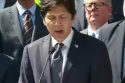 Senate President pro Tempore Kevin de León speaking on transportation plan