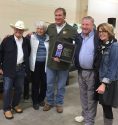 Gail and John Kautz, second and fourth from left, receive Calaveras Fair 2017 Blue Ribbon Award