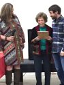 Fair CEO and Manager Laurie Giannini bestows to Higgins Family Special 2017 Calaveras Fair Award