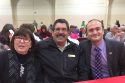 Jennifer Oliveira with husband, District 3 Supervisor and Board Chair Michael Oliveira, along with Calaveras CAO Tim Lutz