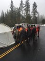 Rescue crews command post