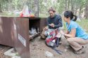 Bear lockers help keep them away from anything they might try to sample at a campsite.