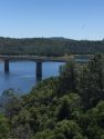 Birds gliding above New Melones, at 83 percent of its storage capacity, April 30, 2017