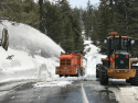 CHP San Andreas captures snow-clearing operations on Highway 4-Ebbetts-Pass, May 25, 2017