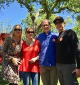 Tori James, Bridgette Fanucchi, Mark Corona and Mark Grauer of Clarke Broadcasting, 2017 Calaveras Idol Judges