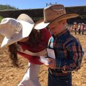 2017 Mother Lode Roundup Rodeo best rider "Mutton Buster" Ryan Lawson of Sonora