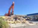 Chevron Station demolished on Mono Way