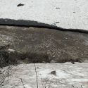 Highway 108 Sonora Pass snow and fast river