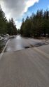 Flooding over Tioga Road (HWY120) in Yosemite National Park