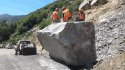 Removing Rocks From El Portal Road