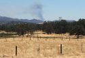 Detwiler Fire, looking south from Highway 108, Jamestown
