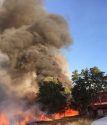 Jacksonville Fire burning in Jamestown