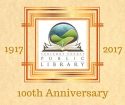 Tuolumne County Public Library 100th Anniversary logo, July 2017
