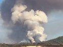 Fire burning in Jamestown