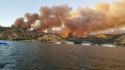 Detwiler Fire from Lake McClure