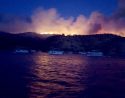 Detwiler Fire from Lake McClure