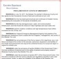 Gov. Office Emergency Proclamation