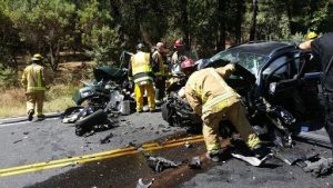 Crash On Highway 4 - Photo by Bill Joseph