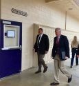 Congressman Tom McClintock arrives at Calaveras County Town Hall Meeting Sept 20 2017