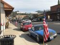 Flags Along Washington Street In Downtown Sonora