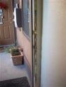 Damage to the victim's apartment door