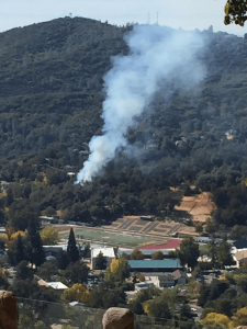 Fire near Sonora High School Oct 24 2017