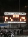 Final scoreboard at Dunlavy Field
