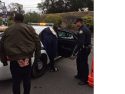 Supsect being arrested at the scene