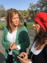 Clarke Broadcasting's Karen Jensen and Maryann Curmi at 2017 Santa-Fly-in and Interfaith Coat Drive