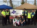 Explorers and other helpers at 2017 Interfaith Coat Drive and Santa Fly-in