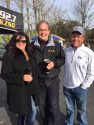 Monique Mark Truppner and Clarke Broadcasting's Larry England at 2017 Interfaith Coat Drive and Santa Fly-in