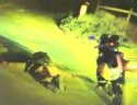 Arrest scene of Joel Thomas Perkins