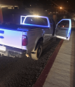 Truck involved in Cole Cranstoun arrest