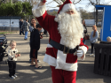 St. Nick waving at 2017 Santa-Fly-in and Interfaith Coat Drive