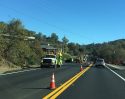 Traffic backup between Jamestown and Sonora due to Caltrans work Dec 7 2017