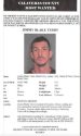 CCSO Most Wanted Posting for Jimmy Blake Terry