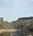 Lake Tulloch at Tulloch Bridge during Jan 2018 Drawdown