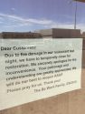 Be Wok and Sushi Post-fire Notice to Customers Feb 8 2018