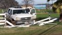 Crashed truck