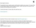 Apple scam email