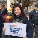 Sonora High Sophomore Nevaeh Pletcher at the 'March For Our Lives' rally in Sonora