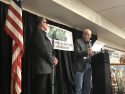 Mike Albrecht introduces Tom Lealos at TuCare dinner