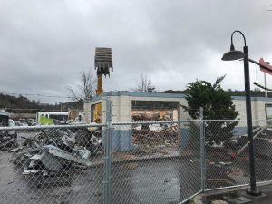 Old McDonald's restaurant demolition 3-21-18