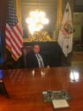 TC Supervisor and RCRC Vice Chair Randy Hanvelt tries out VP Mike Pence's Chair at White House