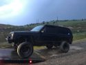 Jeep used in burglary and chase