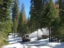 Caltrans begins pass clearing on Hwy 108 near Strawberry April 2 2018