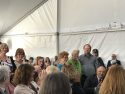 The family of George and Diana White are recognized